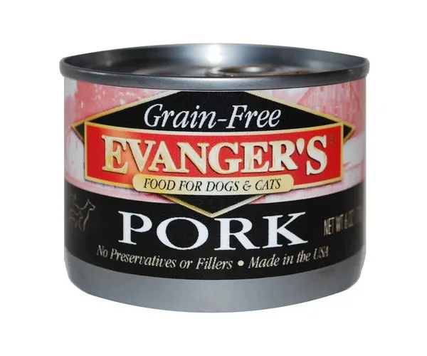 24/6oz Evanger's Grain-Free Pork For Dogs & Cats - Health/First Aid
